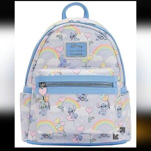 Loungefly Disney I Heart Stitch AOP mini Backpack